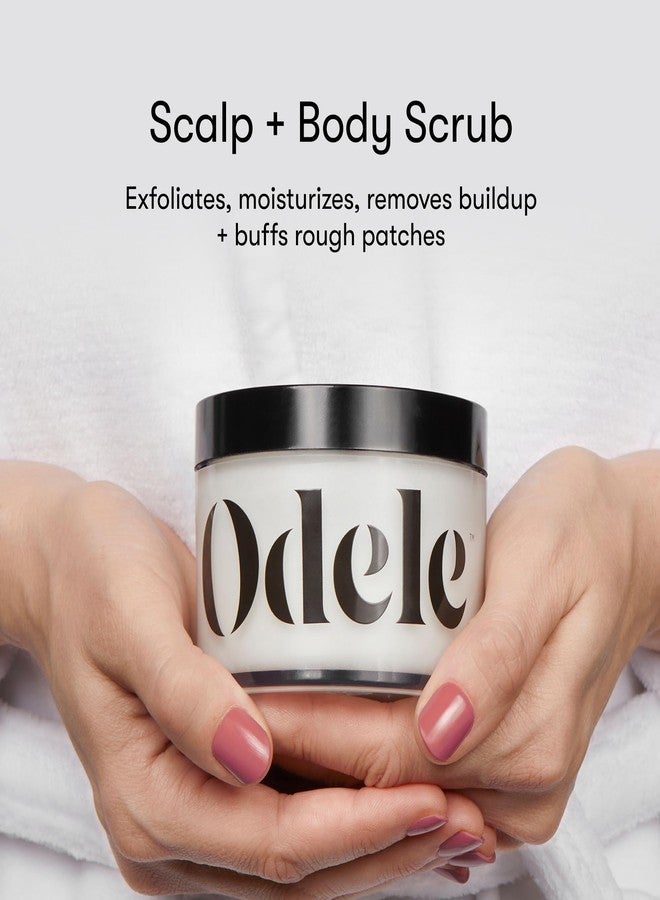 Odele Scalp + Body Scrub, Exfoliating Sugar Scrub with Caffeine to Remove Buildup, Hydrate & Smooth Skin and Scalp, For All Hair & Skin Types, 8 oz - Image 2